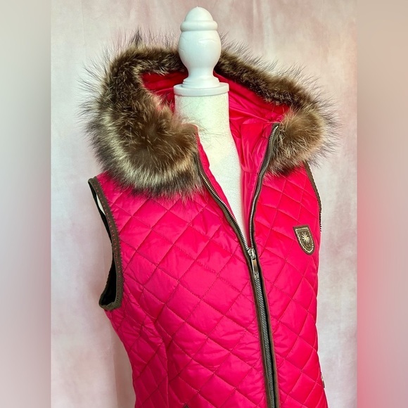 M. Miller Quilted Vest With Fur Trim - Picture 2 of 9